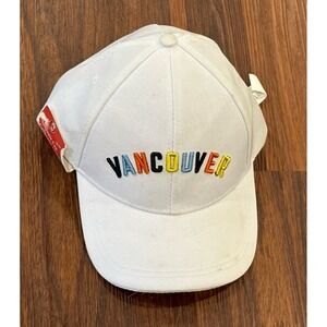 Vancouver Canada Hat Cap Strapback  White Adjustable Embroidered Adult Mens